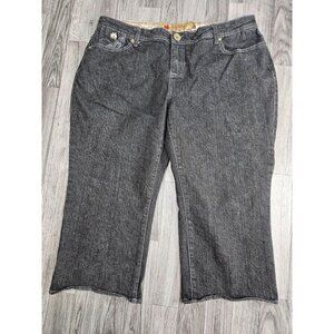 Apple Bottoms Jeans Womens 17 Juniors Embroidered AB Pocket Bling Capris